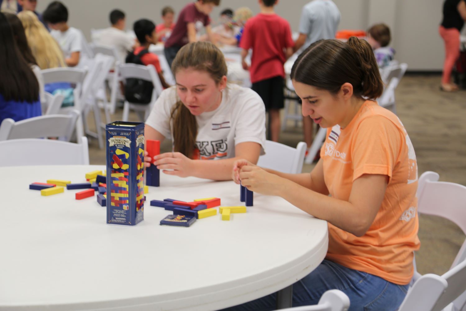 Students participate in STEM camp activities